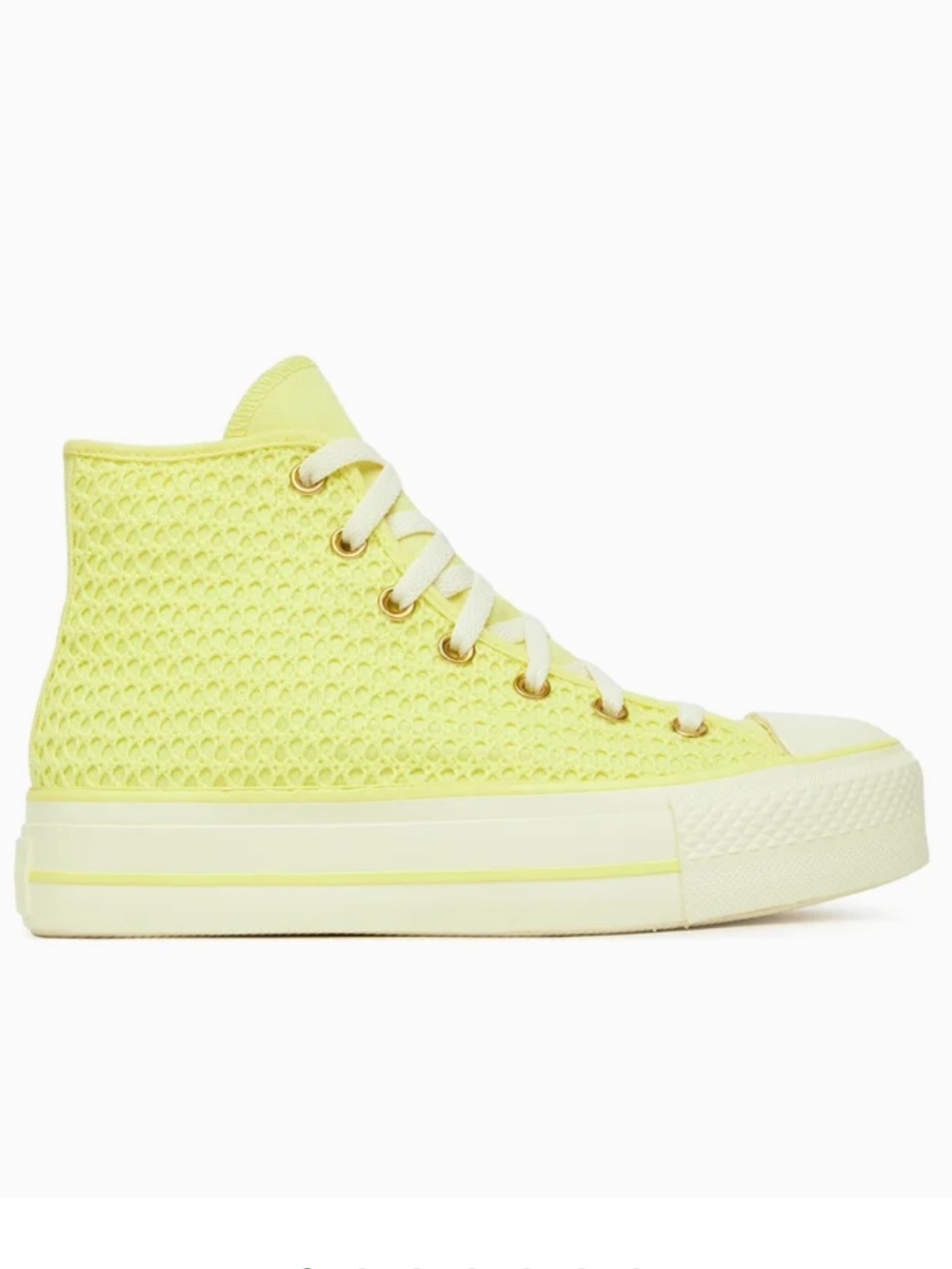 Converse Chuck Taylor All Star Lift Knit High Lemon Slushy Women’s size 8 NEW!!!
